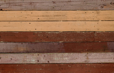 Aged faded planked wooden fence texture. Vintage effect. Abstract grunge wood texture background. Wood flooring, old background surface from natural trees