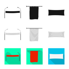 Isolated object of texture and presentation icon. Collection of texture and media  vector icon for stock.