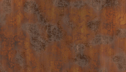 surface of rusty metal plate 