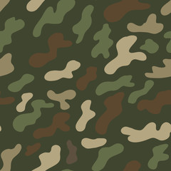 Camouflage seamless pattern. Abstract modern  military background for army textile and clothing.
