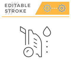 High pressure washer editable stroke line icon