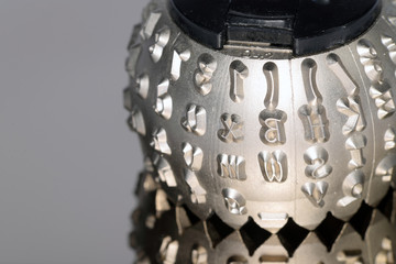 Metal head of electric typewriter