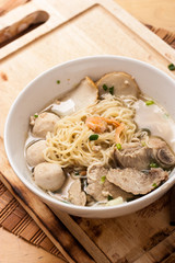 pork noodle style thai