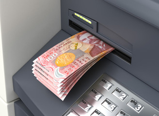 New Zealand Dollar From The ATM - 268898335