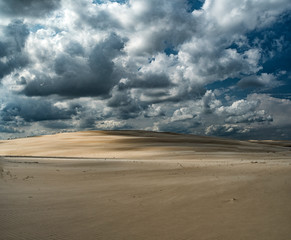 Fototapeta na wymiar Dune in Slowinski national park, Leba, Poland