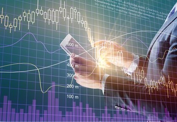 Digital iot tablet transformation ar futuristic interface