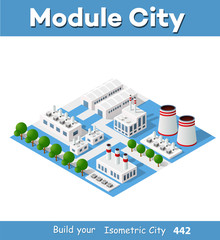 Perspective panorama of the landscape