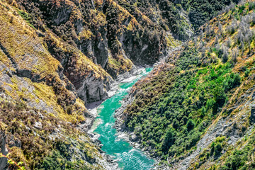 Neuseeland Südinsel - Shotover River an der Skippers Canyon Road nördlich von Queenstown in der...