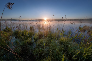 The Sun Behind the Torbeyevskoe Lake