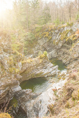 Landscape at Falls of Bruar Perth and Kinross Scotland Great Britain