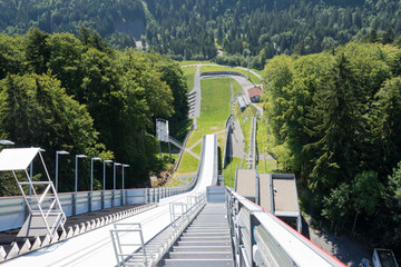 Skiflugschanze Oberstdorf von oben