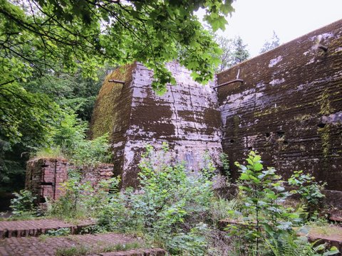 Wolf's Lair (Wolfsschanze, Wolfschanze, Wilczy Szaniec) - Adolf Hitler's first military headquarters in World War II, Gierloz near Ketrzyn, Poland. The largest object, Hitler's reinforced bunker