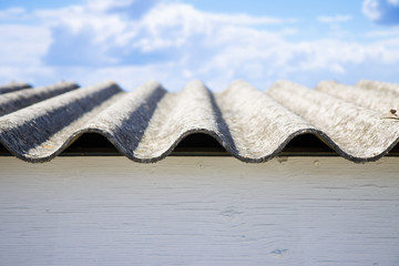 Dangerous asbestos roof panels - one of the most dangerous materials in the construction industry
