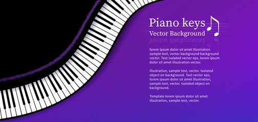 Design template with top view Piano keys © Sonya illustration