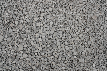 Granite stone crushed construction gravel texture