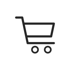 Shopping cart vector icon