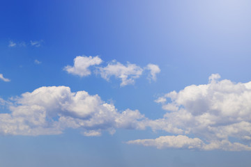 Blue sky background with clouds