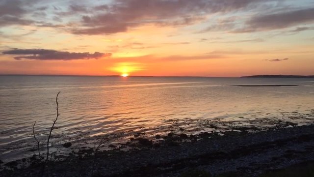 Sunset at sams&ouml;, Denmark, Europe