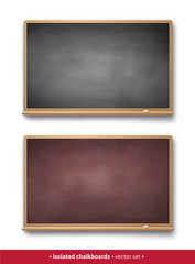 Set of vintage horizontal chalkboards