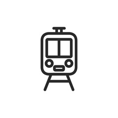 Naklejka premium Train vector icon