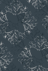 shabby abstract damask seamless vector victorian pattern wallpapper