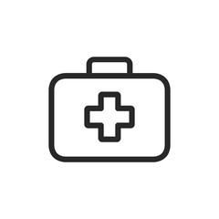 First aid kit vector icon