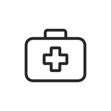 First aid kit vector icon