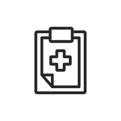 Obraz premium Medical history vector icon