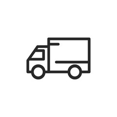 Delivery truck vector icon