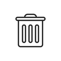Trash can vector icon