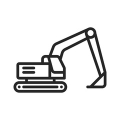 Excavator vector icon