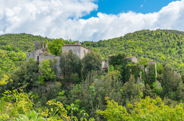 Rocchettine, Torri in Sabina (Italy) - The ruins of a medieval village in the heart of the Sabina, Lazio region, with destroyed castle