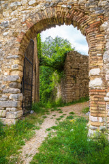 Rocchettine, Torri in Sabina (Italy) - The ruins of a medieval village in the heart of the Sabina, Lazio region, with destroyed castle