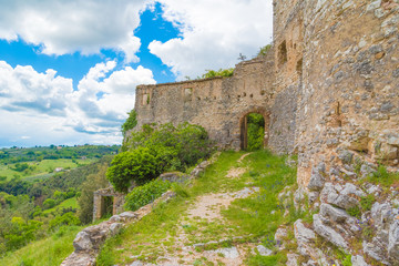 Rocchettine, Torri in Sabina (Italy) - The ruins of a medieval village in the heart of the Sabina, Lazio region, with destroyed castle