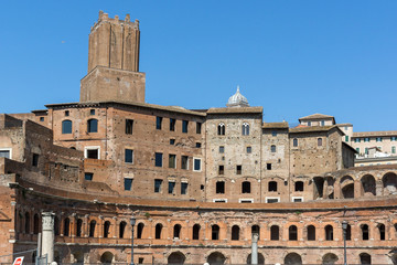 Obraz premium Amazing view of Augustus Forum in city of Rome, Italy