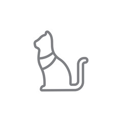 cat icon. Element of myphology icon. Thin line icon for website design and development, app development. Premium icon