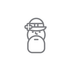 god icon. Element of myphology icon. Thin line icon for website design and development, app development. Premium icon