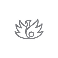 phoenix icon. Element of myphology icon. Thin line icon for website design and development, app development. Premium icon