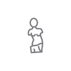 Venus de milo icon. Element of myphology icon. Thin line icon for website design and development, app development. Premium icon