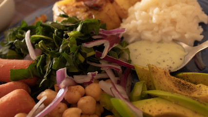 potatoes and vegetables