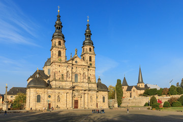 Dom St. Salvator zu Fulda, Hessen, Deutschland. Der Fuldaer Dom ist die bedeutendste Barockkirche...