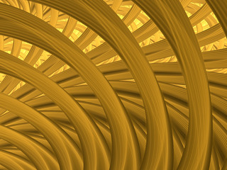 Yellow Fractal Spiral Background Image, Illustration - Infinite repeating spiral pattern, vortex of geometry. Recursive symmetrical patterns compressed and twisted into a central focal point. Abstract