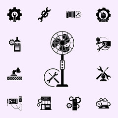 Obraz premium Fan repair, hammer, screwdriver icon. Repair icons universal set for web and mobile