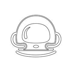 astronaut's helmet icon. Element of Russia for mobile concept and web apps icon. Outline, thin line icon for website design and development, app development