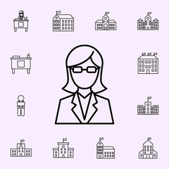 teacher icon. School icons universal set for web and mobile