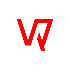 Letter VR logo design vector