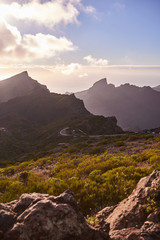 Fototapeta na wymiar Landscape of the journey to Masca in Tenerife, Canary Islands