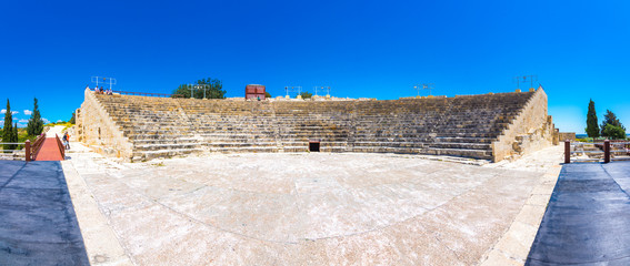 The Roman theater at Ancient Kourion, district of Lemessos (Limassol), Cyprus