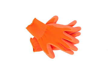 Garden gloves isolated on a white background.