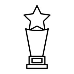 trophy award star